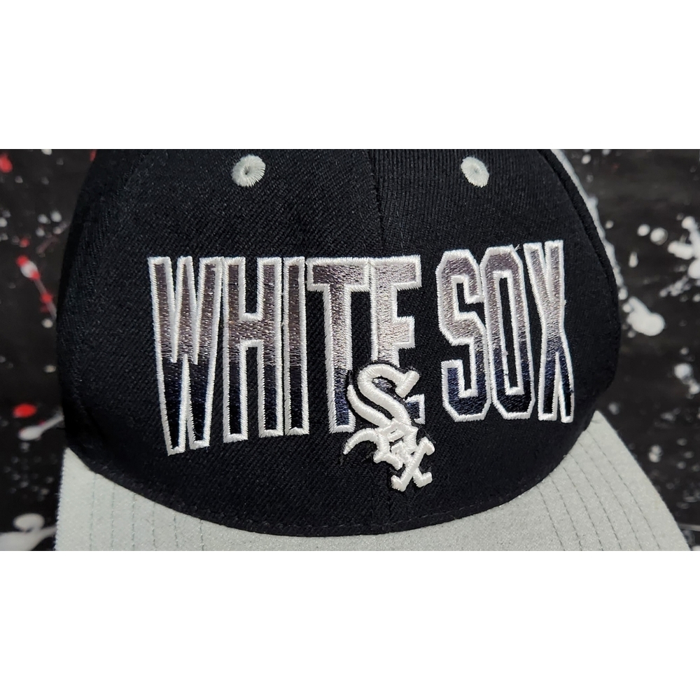 Vintage 90s Chicago White Sox men's MLB spell-out embroidered baseball cap RARE - Picture 3 of 12